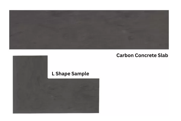 L shape and Full Slab Of Carbon Concrete