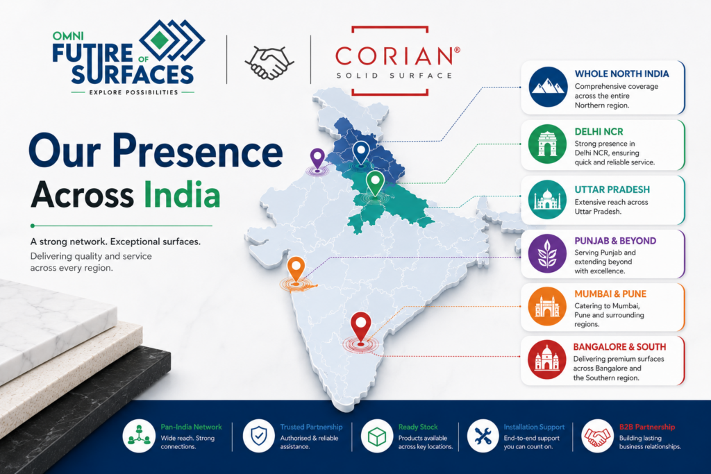 Omni Future Of Surfaces's Presence Across India